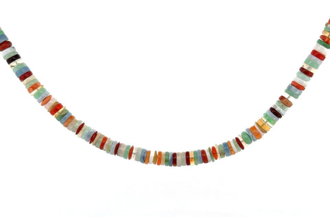 Mixed opal heishi necklace Mixed opal heishi necklace