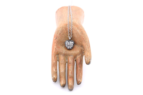 Pave diamond heart Pave diamond heart