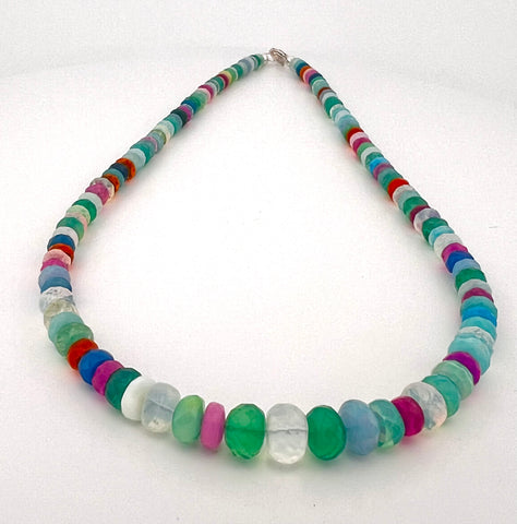 Disco faceted opal necklace Disco faceted opal necklace