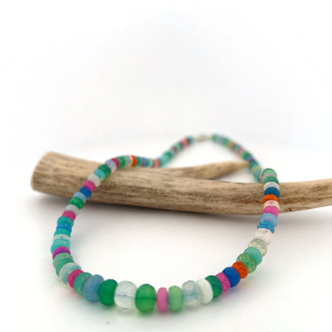 Disco faceted opal necklace Disco faceted opal necklace