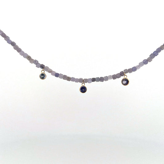 Tanzanite 3 drop necklace