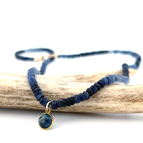 Ombre blue sapphire with drop Ombre blue sapphire with drop