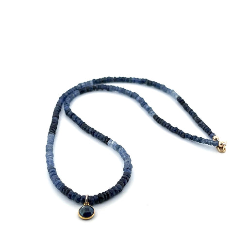 Ombre blue sapphire with drop Ombre blue sapphire with drop