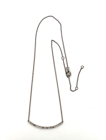 Long diamond bar necklace Long diamond bar necklace