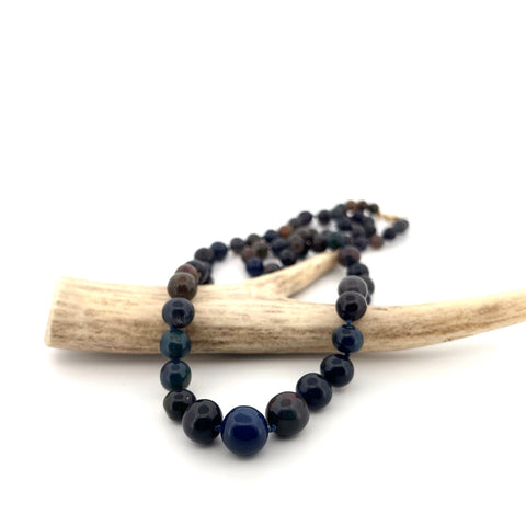 Smooth blue opal necklace Smooth blue opal necklace