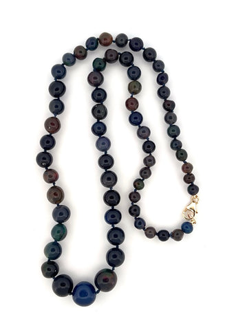 Smooth blue opal necklace Smooth blue opal necklace