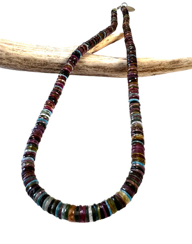 Multi tourmaline tyre necklace Multi tourmaline tyre necklace