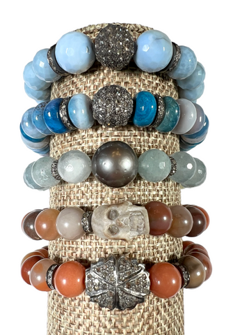 Jade and diamond stretchy bracelet Jade and diamond stretchy bracelet