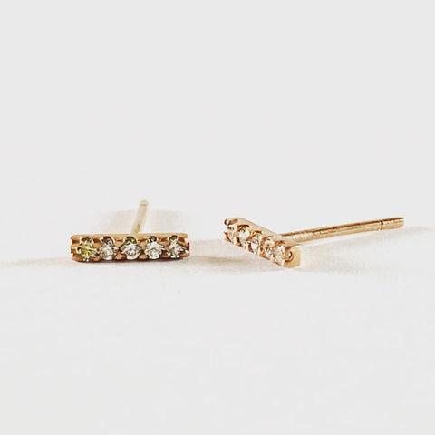 Mini Diamond Bar Earrings Mini Diamond Bar Earrings