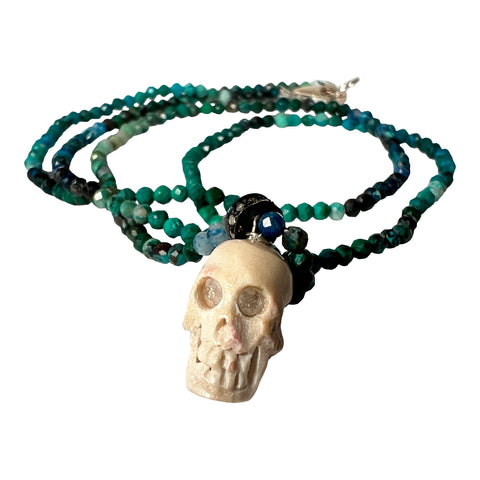 Chrysocolla Beaded Necklace Chrysocolla Beaded Necklace