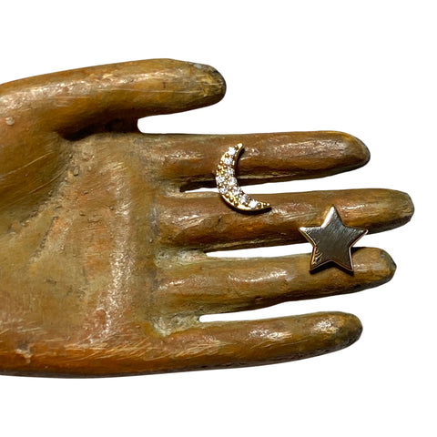 Moon And Star Studs Moon And Star Studs