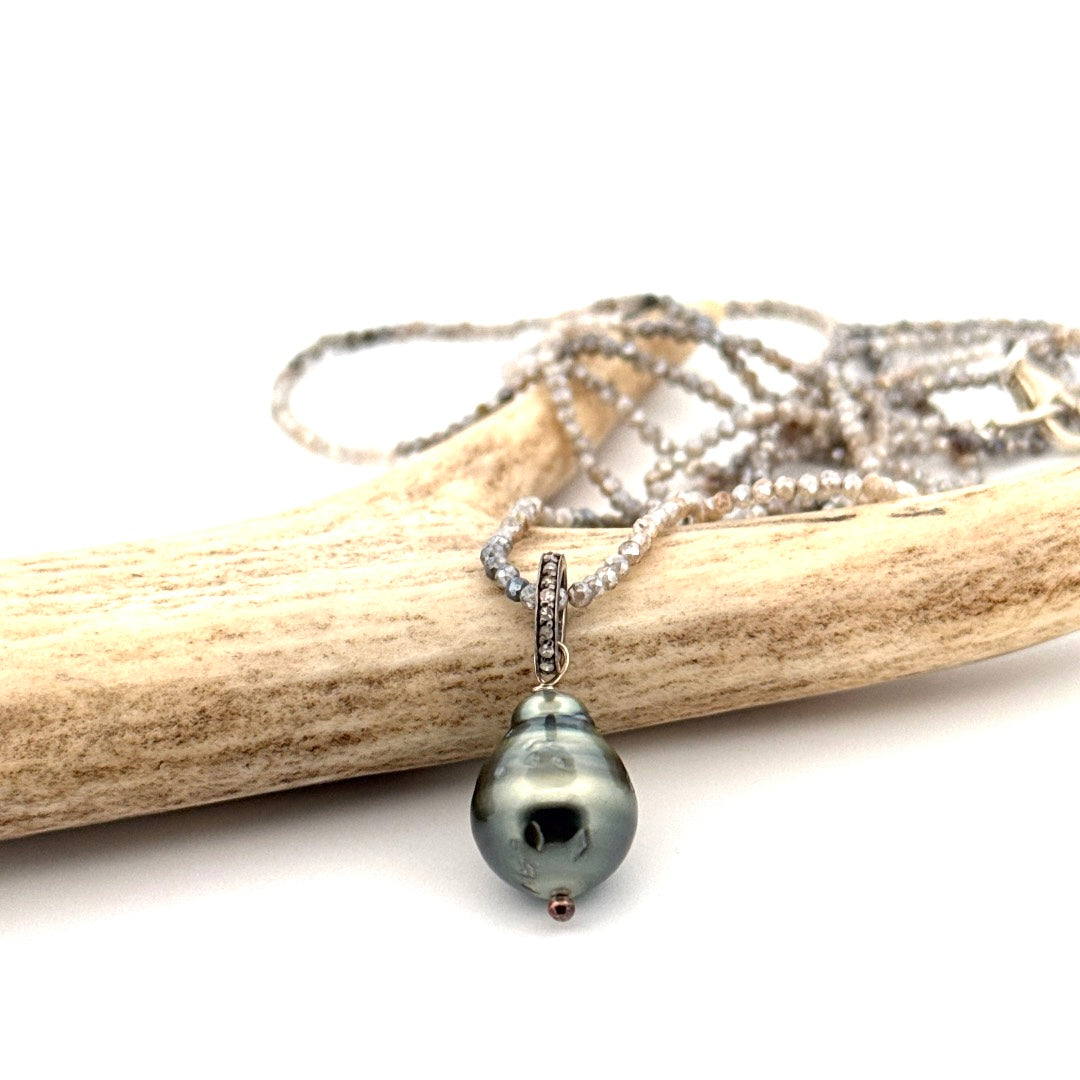 Micro Faceted Quartz Necklace