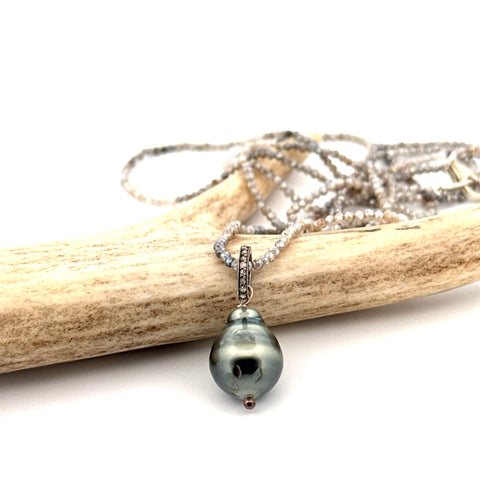 Micro Faceted Quartz Necklace