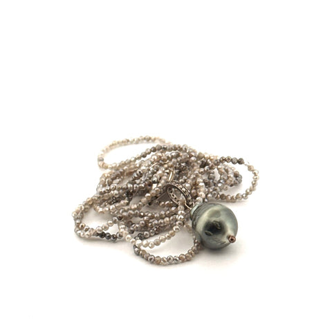 Micro Faceted Quartz Necklace