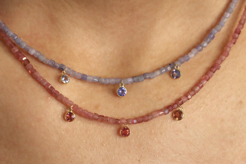 Tanzanite 3 drop necklace