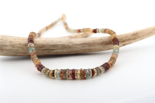 Mixed stone heishi necklace