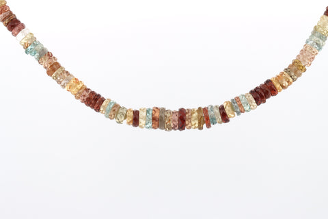 Mixed stone heishi necklace