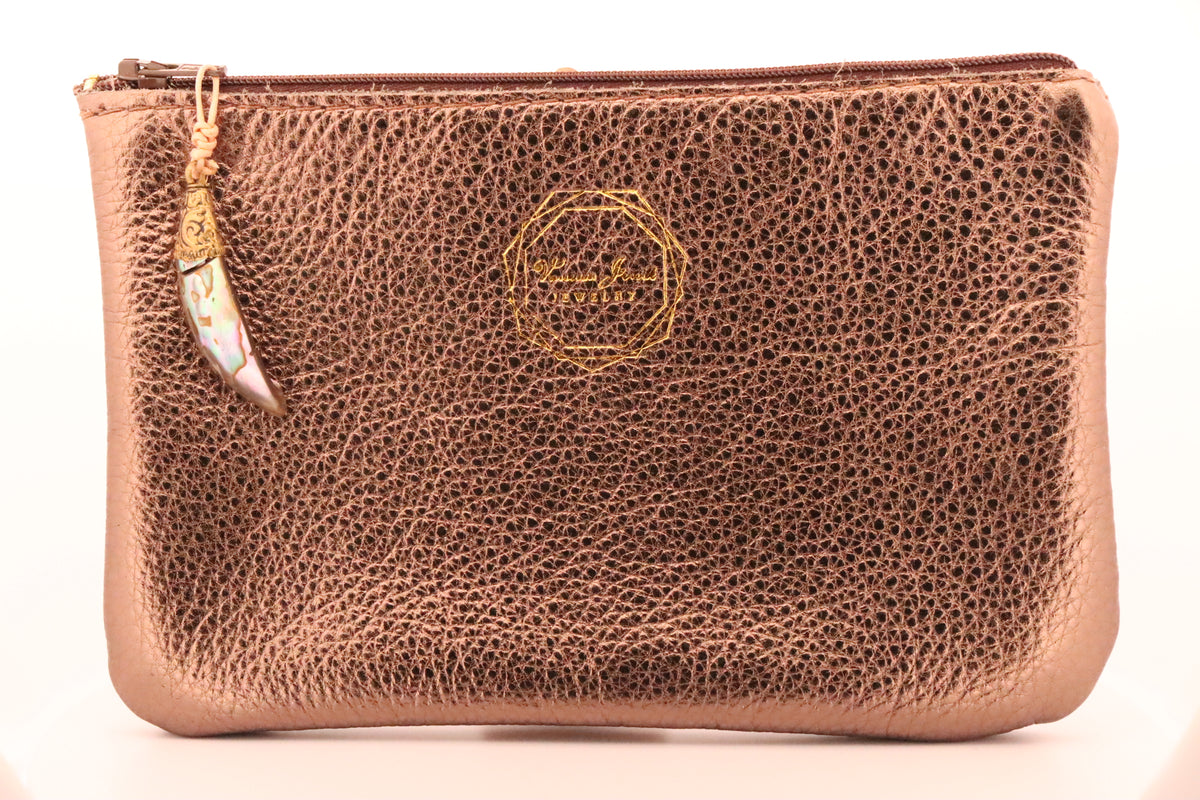 Bronze Leather Pouch