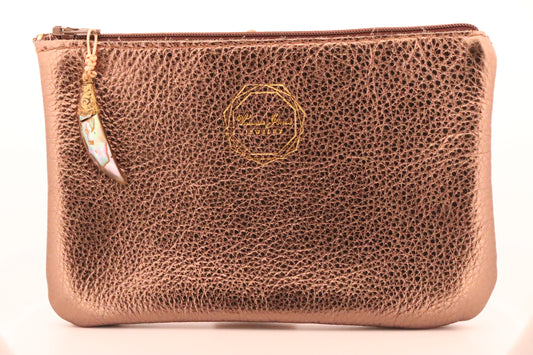 Bronze Leather Pouch
