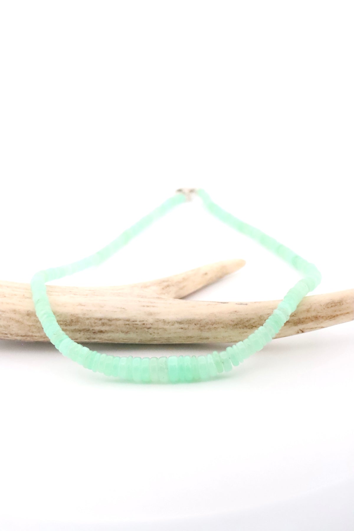 Chrysoprase Heishi Necklace