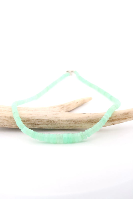 Chrysoprase Heishi Necklace