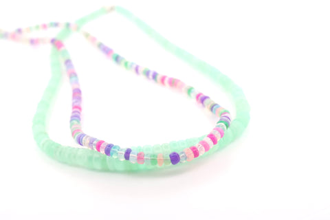 Chrysoprase Heishi Necklace