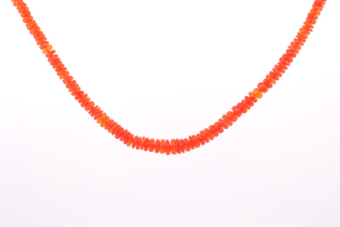 Faceted Heishi Fire Opal