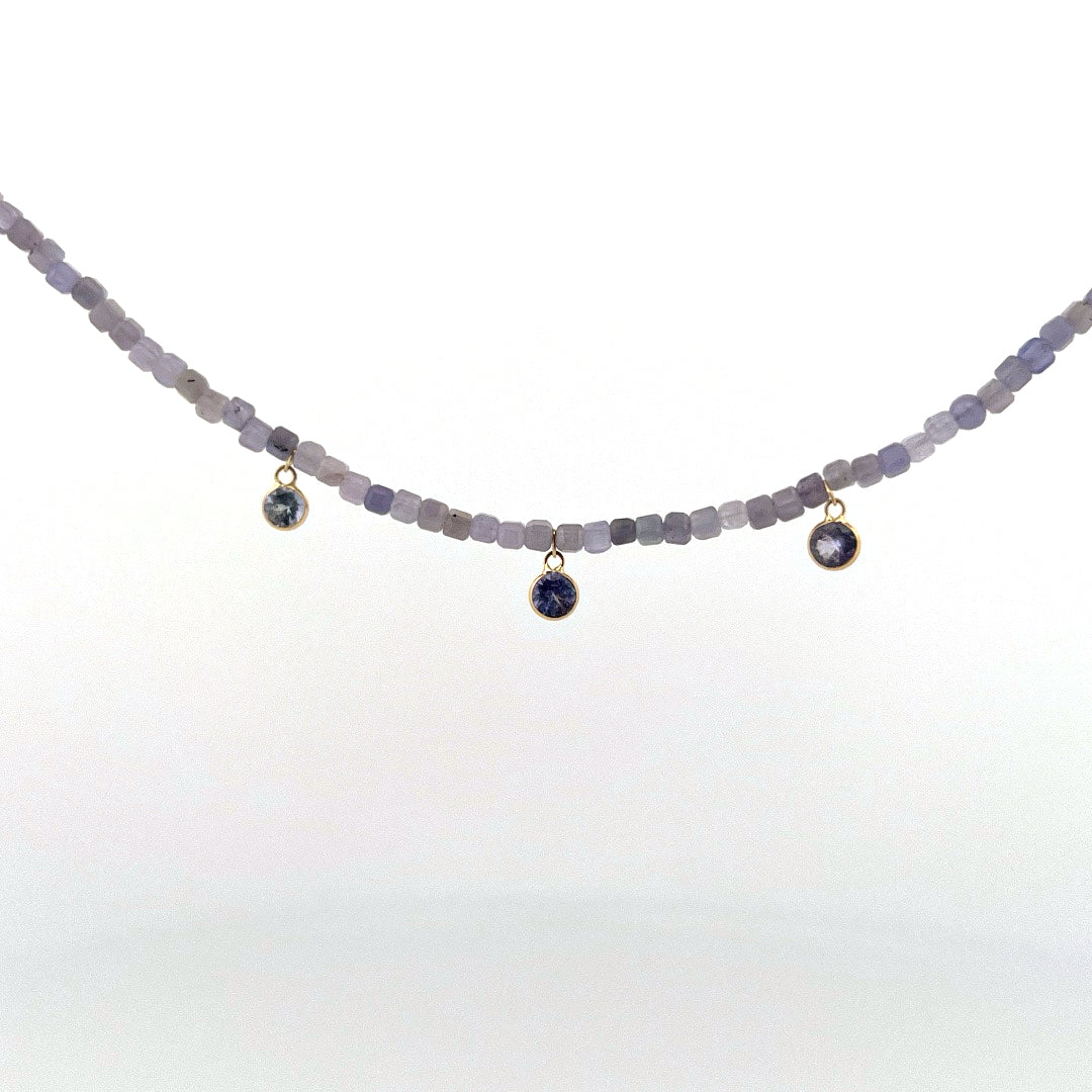 Tanzanite 3 drop necklace