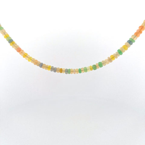 Pastel disco opal necklace