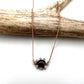 Black and white gold diamond necklace
