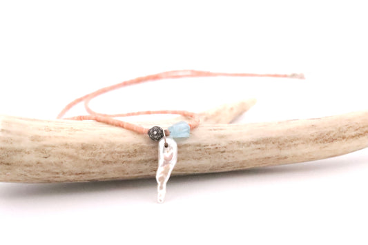 Coral & Freshwater pearl necklace