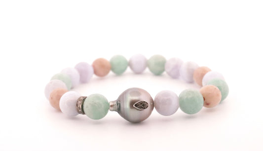 Multi Stone & Tahitian Pearl Bracelet