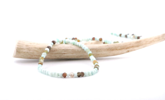 Mixed Color Peruvian Opal Necklace