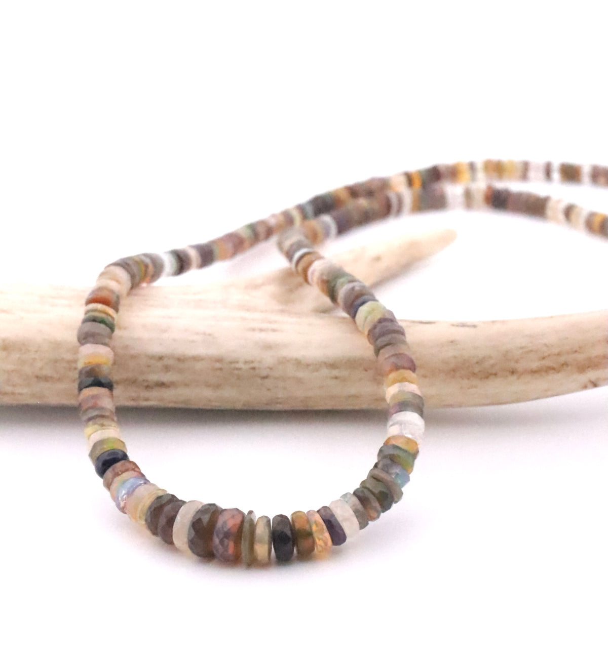 Ethiopian Opal Heishi Necklace