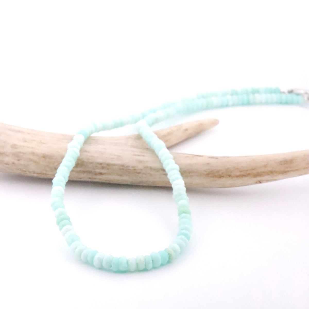 Faceted Peruvian Opal Necklace