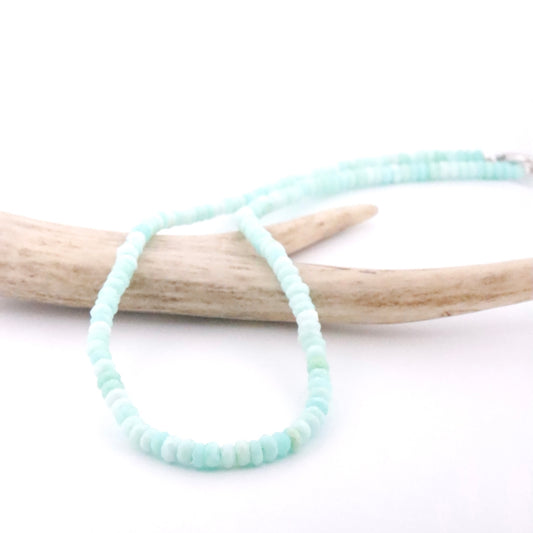 Faceted Peruvian Opal Necklace