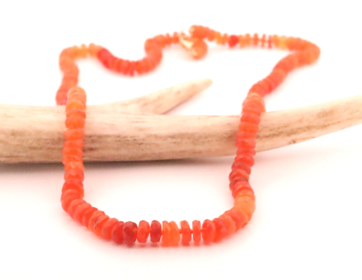 Carnelian Knotted Necklace
