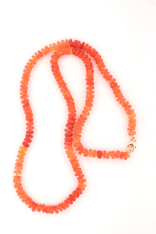 Carnelian Knotted Necklace