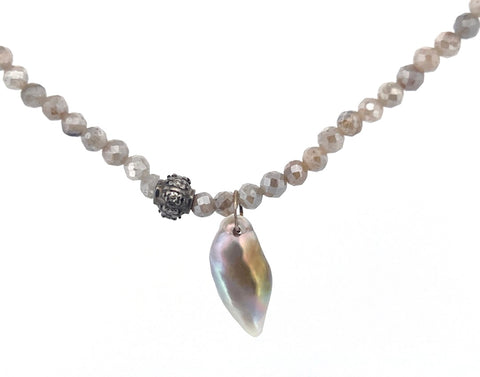 Mystic labradorite necklace