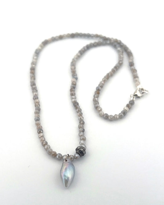 Mystic labradorite necklace