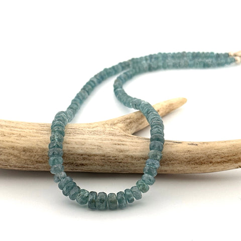 Faceted Kyanite necklace