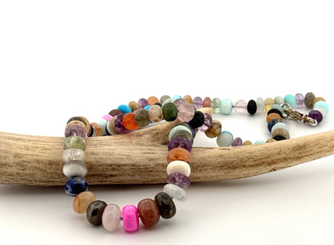 Mixed gemstone necklace