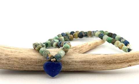 Lapis and Chrysocolla necklace