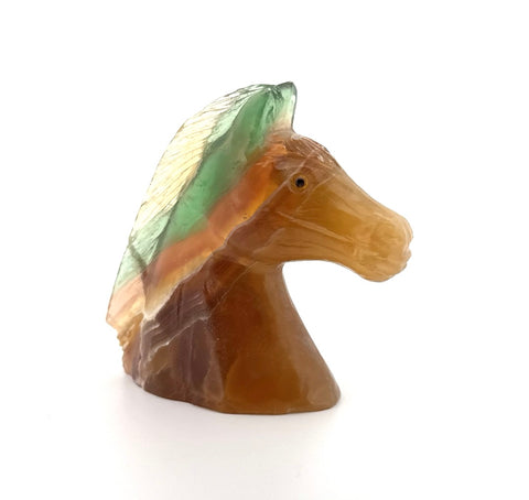 Fluorite horse