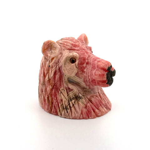 Rhodochrosite Lion