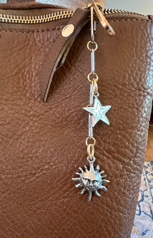 Sun & Star Bag Charm