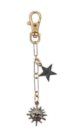 Sun & Star Bag Charm