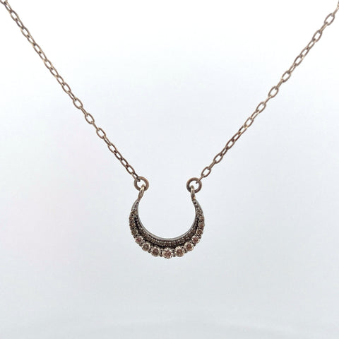 White diamond crescent moon