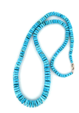 Turquoise heishi necklace