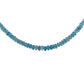 Translucent blue faceted  opal necklace